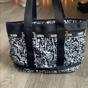 LeSportsac Tote Bag Black & White
